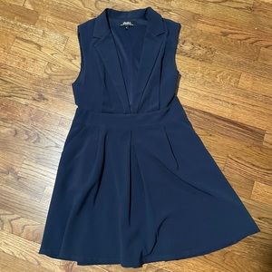 Navy collared dress